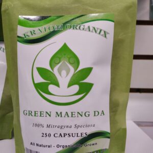 Green Maeng Da Kratom Capsules 250 Count