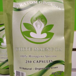White Maend Da kratom capsules 250 count