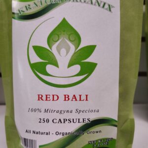 Red Bali Kratom capsules 250 count