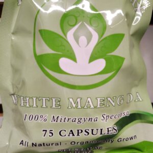 White Maeng Da Kratom Capsules 75 count