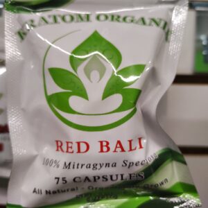 Red Bali Kratom Capsules 75 count